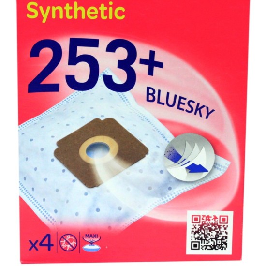 Sacs CARREFOUR type 253+ synthetic pour aspirateurs BLUESKY