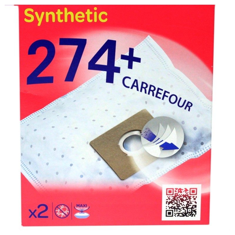 Carrefour - Sacs aspirateur Synthetic 58+ - EP10728 - Sacs aspirateur - Rue  du Commerce