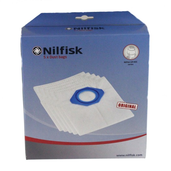 Sacs NILFISK 107418500 pour aspirateurs GM80, GM90, GS80, GS90
