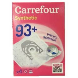 Sacs CARREFOUR SYNTHETIC 93+ pour AIRMATE, ROWENTA, PHILIPS, NILFISK