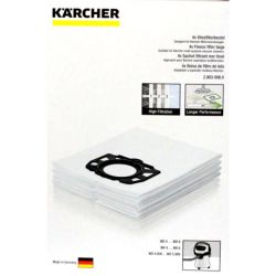 Karcher Wd4 Wd5 Wd5 / P Kärcher Aspirateur Mv4 / Mk5 / Mv6 Sac filtrant en  laine 6 pièces de rechange pour aspirateur sec/humide 