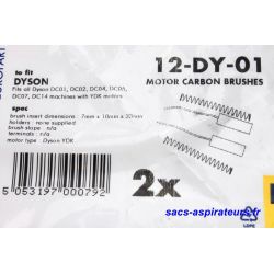 Charbons pour moteur d'aspirateur DYSON DC08