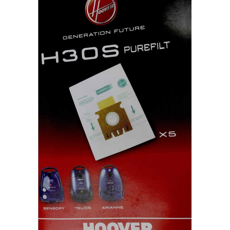 Original HOOVER TELIOS T2200 pour Aspirateur Sac-Pack de 5
