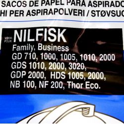 NILFISK GD1000 BUSINESS Sacs pour aspirateurs nilfisk